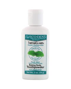 Buy Eco-Dent, baking soda tooth powder, tartar protection, Fresh Mint, Fluoride Free , 2 oz (56 g) | Online Pharmacy | https://buy-pharm.com