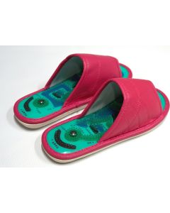Buy Massage slippers from eco-leather, female. pink | Online Pharmacy | https://buy-pharm.com