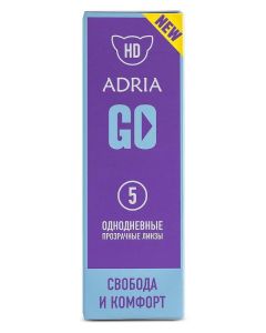 Buy Adria GO 5 Contact Lenses Daily, -6.50 / 14.2 / 8.6, clear, 5 pcs. | Online Pharmacy | https://buy-pharm.com