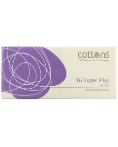 Buy Cottons, Super Plus, 100% pure cotton swabs, odorless, 16 per pack | Online Pharmacy | https://buy-pharm.com