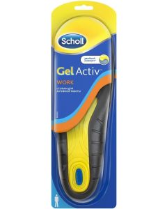 Buy Scholl GelActiv Work Active work insoles for men. Size 40/46 | Online Pharmacy | https://buy-pharm.com