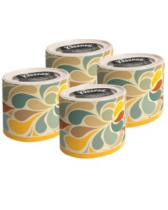 Buy 75371/4 Kleenex Facial Paper Napkins Set, round box, color. petals, 3-cl, 64 pcs x 4 pack | Online Pharmacy | https://buy-pharm.com