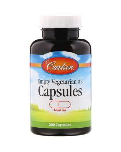 Buy Carlson Labs, Empty Veggie Caps # 2, 200 | Online Pharmacy | https://buy-pharm.com