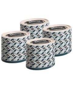 Buy 75388/4 Set of Paper napkins for the face Kleenex, round box, green leaflets, 3-sl, 64 pcs x 4 pack | Online Pharmacy | https://buy-pharm.com