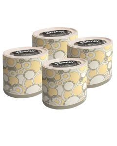Buy 75364/4 Set of Kleenex paper tissues, round box, yellow circles, 3-cl, 64 pcs x 4 pack | Online Pharmacy | https://buy-pharm.com