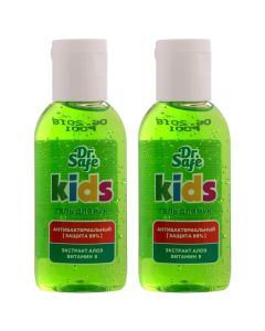 Buy DR.SAFE Kids antiseptic hand gel for children Aloe 60ml 2pcs | Online Pharmacy | https://buy-pharm.com