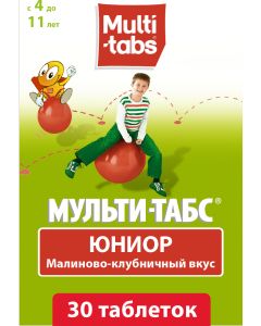 Buy Tablets Multi-tabs Junior chewable raspberry-strawberry flavor, # 30 | Online Pharmacy | https://buy-pharm.com