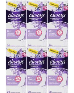 Buy Women's pads Always Invisible, daily protection, 20 pcs, set: 6 packs | Online Pharmacy | https://buy-pharm.com