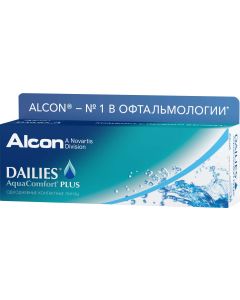 Buy Alcon Dailies AquaComfort Plus Contact Lenses Daily, -1.25 / 14 / 8.7, 30 pcs. | Online Pharmacy | https://buy-pharm.com