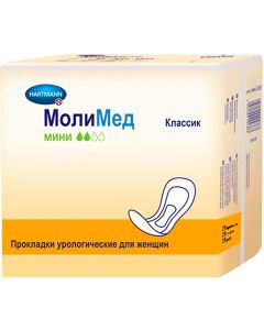 Buy HARTMANN MoliMed Classic mini Urological pads 28 pcs. | Online Pharmacy | https://buy-pharm.com