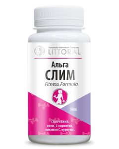 Buy Alga Slim 60 capsules, 0.5 gr. Spirulina + chrome + L-carnitine | Online Pharmacy | https://buy-pharm.com