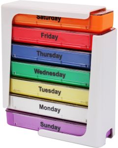 Buy Rectangular pill box for 7 days 'Homsu', color: multicolored PIGE  | Online Pharmacy | https://buy-pharm.com