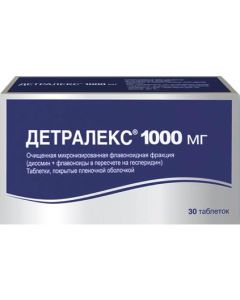 Buy Detralex tab. p / o captivity. 1000 mg # 30 | Online Pharmacy | https://buy-pharm.com