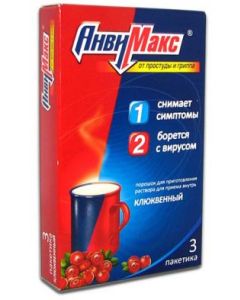 Buy AnviMax pore. d / prigot. r-ra d / int. taking 5g sachet No. 3 (cranberry) | Online Pharmacy | https://buy-pharm.com