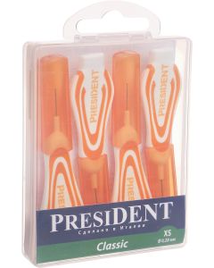 Buy Interdental brushes PresiDENT Classic. Size XS, diameter 0.28 mm, 4 pcs | Online Pharmacy | https://buy-pharm.com