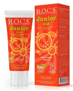 Buy Toothpaste for children ROCS Junior 'Fruit rainbow', 74 g | Online Pharmacy | https://buy-pharm.com