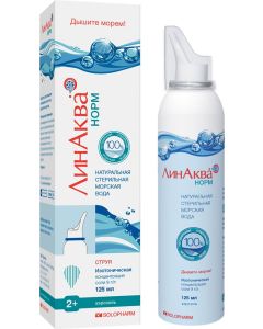 Buy LinAqua Norm spray for washing and irrigation of the nasal cavity, 125 ml | Online Pharmacy | https://buy-pharm.com
