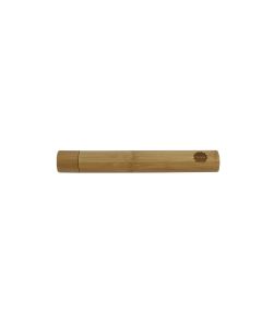 Buy Bamboo toothbrush in a wooden tube for children. (pink) | Online Pharmacy | https://buy-pharm.com