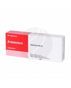Atenolol tablets 50mg, No. 30 | Buy Online