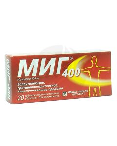 Mig tablets 400mg, No. 20 | Buy Online