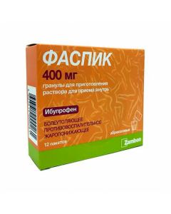 Faspik granules for oral administration, apricot 400mg / 3g, No. 12 | Buy Online