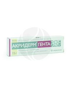 Akriderm Genta ointment, 15 g | Buy Online