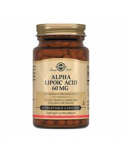 Solgar Alpha Lipoic Acid Capsules BAA 60mg, No. 30 | Buy Online