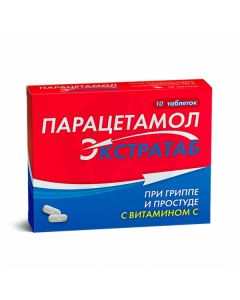 Paracetamol Extratab tablets with vit. C 500 + 150mg, No. 10 | Buy Online