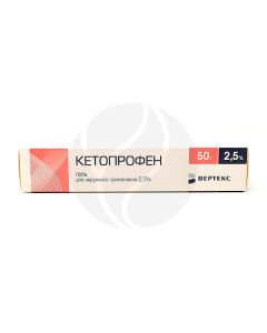 Ketoprofen gel 2.5%, 50 g | Buy Online