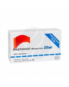 Akatinol Memantine tablets 20mg, No. 56 | Buy Online