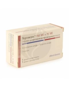 Pergoveris lyophilisate d / pr-ra d / p / k / v. 150ME + 75ME, No. 1 | Buy Online