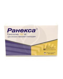 Ranexa tablets 500mg, No. 60 | Buy Online