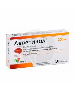 Levetinol tablets p / o 250mg, No. 30 | Buy Online