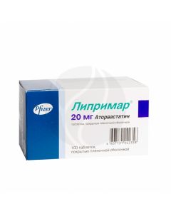 Liprimar tablets p / o 20mg, No. 100 | Buy Online