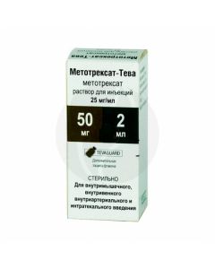 Methotrexate - Teva solution for injection 25mg / ml, 2 ml No. 1 bottle | Buy Online
