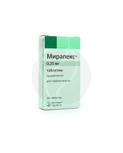 Mirapex tablets 0.25mg, No. 30 | Buy Online