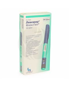 Levemir Flexpen solution for n / a injection 100 units / ml, 3ml No. 5 syringe-pen | Buy Online