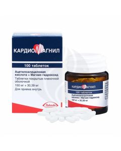 Cardiomagnet tablets p / o 150mg + 30.39mg, No. 100 | Buy Online