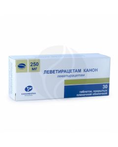 Levetiracetam tablets p / o 250mg, No. 30 Canon | Buy Online