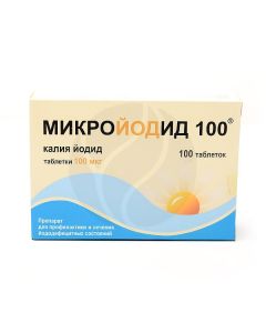 Microiodide tablets 100mkg, No. 100 | Buy Online
