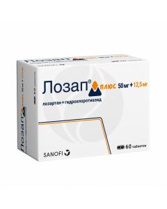 Lozap Plus tablets 50mg + 12.5 mg, No. 60 | Buy Online