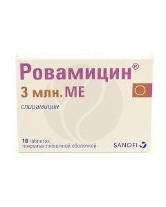 Rovamycin tablets 3000000ME, No. 10 | Buy Online