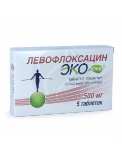 Levofloxacin Ekolevid tablets 500mg, No. 5 | Buy Online