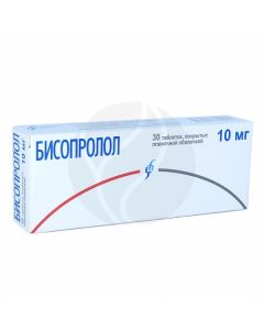 Bisoprolol tablets p / o 10mg, No. 30 | Buy Online