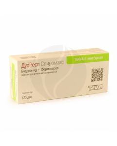 Duoresp Spiromax powder 160 / 4.5mkg / dose, 120 dose | Buy Online
