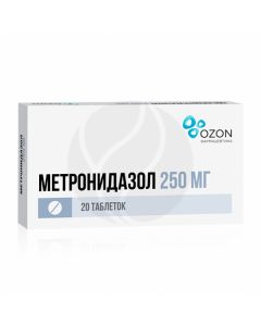 Metronidazole tablets 250mg, No. 20 | Buy Online