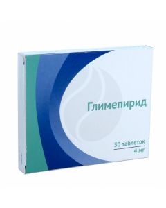 Glimepiride tablets 4mg, no. 30 | Buy Online