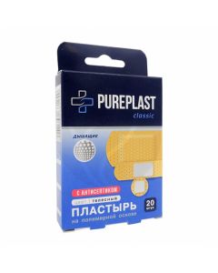Pureplast Classic bactericidal plaster on a polymer base, No. 20 | Buy Online