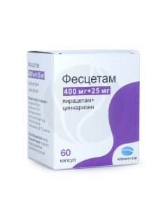 Fescetam capsules 400mg + 25mg, No. 60 | Buy Online