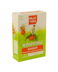 Multi-tabs Junior chewable tablets raspberry-strawberry flavor 4-11 years old, No. 30 | Buy Online